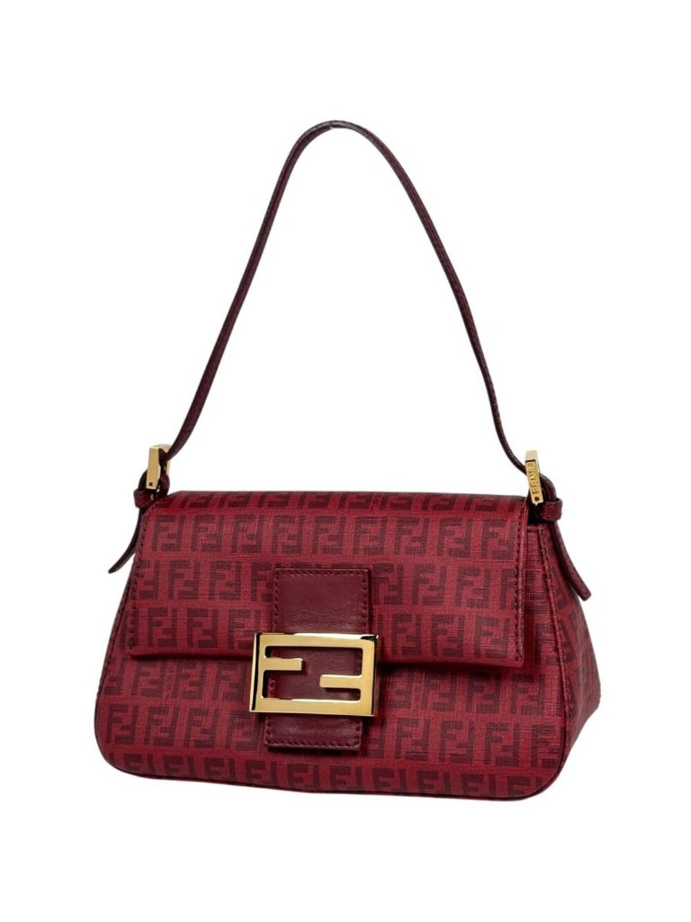 Fendi Shoulder Bag Zucchino Pattern Mamma Baguette